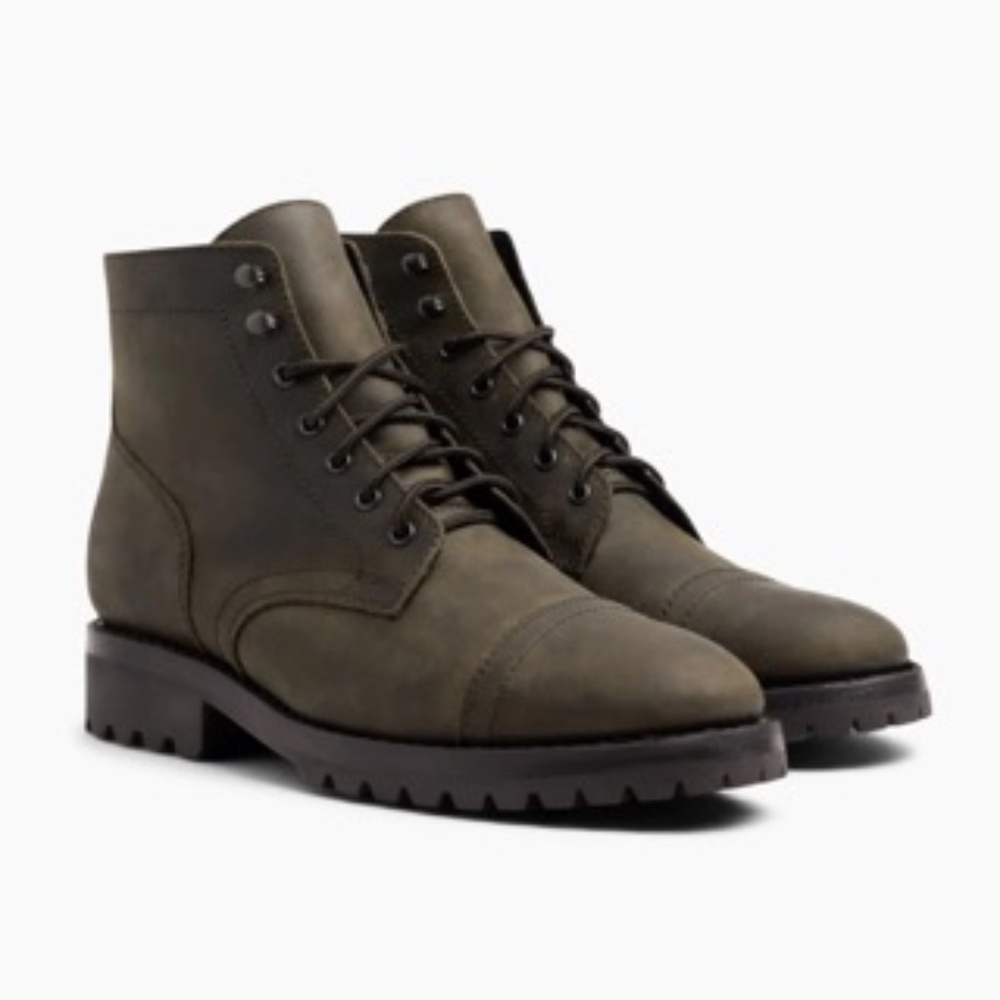 Thursday Boots Captain Boot in Dark Olive Matte